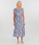 Hansmark naiste kleit 72215*01, helesinine/roosa