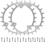 Roostevabast terasest muruniiduki naelad Husqvarna Automower 420/320/430x/435x/440/450x jaoks, 252 mm robotniiduki ratta naelad 18 poldiga, veoj&otilde;u suurendamine Husqvarna jaoks