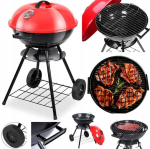 S&ouml;e Bbq aia grill briketile sulguriga ratastel kaanega riiul rest