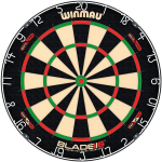 Winmau Blade 6 Dual Core professionaalne klassikaline harjastega noolem&auml;ngulaud