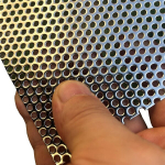 Fengyoo Perforeeritud roostevabast terasest plaat, perforeeritud roostevabast terasest v&otilde;rk, 3 mm auk, 1.1 mm paksus, 300 mm x 150 mm perforeeritud metall