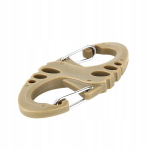 Kahepoolne S-konks plastikust karabiin, v&otilde;tmehoidja, ronimiskonks, klamber