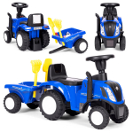 Laste traktor koos haagisega, sinine