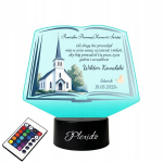 Plexido kujuke Kommuniooni m&auml;lestus 3d Led Rgb lamp + pult, 16 v&auml;rvi