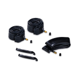 Hauck vankri sisekummi komplekt 2 x 16 tolli ja 1 x 12 tolli l&auml;bim&otilde;&otilde;duga, kaasa arvatud rehviheebel, rehvikumm &uuml;hildub kolmerattalise jalutusk&auml;ruga runner, runner 2 & runner 3 (pushchair repair kit 3w, must)