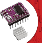 Iegefirm 5 tk stepper motor driver board stepstick drv8825 stepper driver controller stepper motor module radiator heatsink easy to use