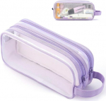Mamunu l&auml;bipaistev naiste pliiatsikott, lilla, kosmeetikakott
