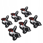 6 tk pealuu skeleti riiete plaaster, triigitav