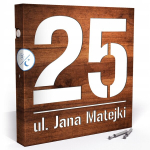 Valgustusega maja number led aadressi silt 30x30 cm h&auml;marikuandur