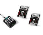 Patareid laadija N401 laetavatele Videx Ni-MH akudele + AA 2700mAh (2 tk) ja AAA 1100mAh (2 tk) akud