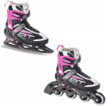 Rulluisud iluuisud 2in1 Reguleeritavad Raven Profession Black/pink 38-42
