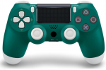Games World PS4 Doubleshock 4 V2 juhtmeta m&auml;ngupult / kontroller roheline/valge ( Alpine green), PS4 / PS5 / Android / iOS,PC jaoks