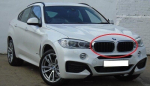 BMW X6 F16 Parempoolne Trim Grill Originaal 51137373690