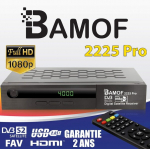 Bamof 2225 Pro digitaalne satelliidivastuv&otilde;tja (hdtv, Dvb-s / Dvb-s2, Hdmi, Scart, 2x Usb, Full Hd 1080p) [eelprogrammeeritud Astra, Hotbird ja T&uuml;rksat jaoks] + Hdmi kaabel