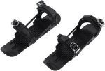 Ski skes 39 x 15 x 13 mini suusauisud mini suusasaapad reguleeritavad lumesurfilauad kinnitus suusasaabastele laskumisn&otilde;lvad talisport lastele v&auml;rvus (must)