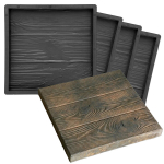4 tk vorm betoonplaatidele sillutiselaudadele 30x30 k&otilde;nnitee laud