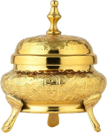 Marrakech'i orientaalse dekooriga ehtekarp metallkaane ja suurusega 13 cm, ramadaani kaunistus elutoas ja magamistoas tualettlaual, kommikarp Nabih Gold