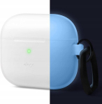Silikoonist Elago &uuml;mbris Airpods 3 k&otilde;rvaklappide riputamiseks, Nightglow Blue