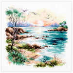 Tikkimiskomplekt Magic Needle "Sea Sunset" 70-16
