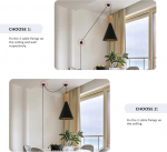 Sunllok moodne must puidust e27 maal&auml;hedane rippvalgusti s&ouml;&ouml;gilauale l&uuml;litiga - reguleeritav metallist laevalgusti - t&ouml;&ouml;stuslik siseruumide l&uuml;hter s&ouml;&ouml;gituppa, k&ouml;&ouml;gisaarele, magamistuppa