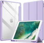 Jetech &uuml;mbris Ipad Air 3 / Pro 10.5 pliiatsihoidjaga, l&auml;bipaistev, lilla