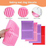 Przrao k&uuml;psetusmattide komplekt, 4 tk, suured koerak&uuml;psiste k&uuml;psetusmatid, Bpa-vaba, silikoonist korduvkasutatavad k&uuml;psetusmatid koerte maiustuste jaoks, isetehtud koerte maiused, &scaron;okolaadik&uuml;psised