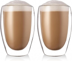 Goedch Latte Macchiato topeltseinaga klaasid: 2 tk, 450 ml topeltseinaga kohviklaasid, valmistatud borosilikaatklaasist, isoleeritud kohvitassid, cappuccino, j&auml;&auml;kohvitassid cappuccinole, lattele, teele