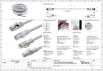 Cat.7 v&otilde;rgukaabel Sftp 3.0m valge Rj45 pistikutega