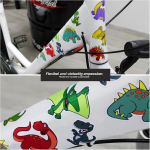 Bike-label kleebiste komplekt laste jalgrattale, 32 tk, dinosaurused, T-rex X400123va