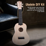21-tolline ukulele Diy komplekt, tee ise ukulele, p&auml;rna&otilde;iepuust 4-keeleline ukulele komplekt, instrumendi tarvikud