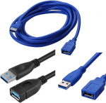 S Sienoc usb 3.0 kaabel, a-t&uuml;&uuml;pi isane kuni a-t&uuml;&uuml;pi emane usb 3.0 pikenduskaabel (1 m)