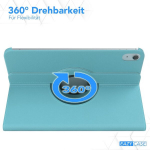 Eazy Case - tahvelarvuti &uuml;mbris Ipad 10. p&otilde;lvkonnale (2022) Kaitse&uuml;mbris 10,9-tollisele nutikale kaanele Tahvelarvuti &uuml;mbris P&ouml;&ouml;ratav &uuml;mbris P&uuml;stiasetamiseks Klapp&uuml;mbris 360&deg; p&ouml;&ouml;ratav koos statiivi funktsiooniga Kott Kunstnahk Sinine