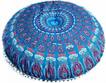 Bohemian puuvillane p&otilde;randapadjakate, 80 cm, sinine