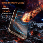 Omoton karastatud klaas iphone 16 pro max-ile, auto paigaldus, &uuml;hildub iphone 16 pro max kaamerakaitsega, 2 + 2 t&uuml;kki, mullivaba, 9h k&otilde;vadusega kile, 6,9 tolli