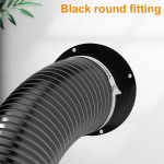 Kanalisatsiooni &uuml;hendusflants 120 mm ventilatsioonitoru plastist seinaplaadi &uuml;hendus roostevabast terasest voolikuklambritega alumiiniumfooliumteip toru&auml;&auml;riku seinakinnitus ventilatsioonitoru ventilatsioonis&uuml;steemile