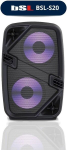 Bluetooth k&otilde;lar Bsl-s20 valgustusega k&otilde;laritel | 20w Rms | Bluetooth 5.0 koos Real Wirelessiga | 1800mah aku | Fm raadio ja Mp3-m&auml;ngija Usb Tf kaudu | Kaugjuhtimispult