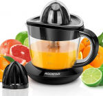Aigostar elektriline mahlapress, 2 otsikut, apelsinimahlapress, 40 vatti, tsitrusviljade mahlapress 0,7 liitrit, 2 p&ouml;&ouml;rlemissuunda, k&otilde;rge mahlasaagis, tilkumiskindel tila, Bpa-vaba