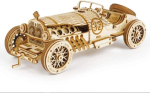 Robotime mc401 vintage grand prix puidust autod, 22.8 x 15.3 x 1.2 cm, t&uuml;kke: 220 tk