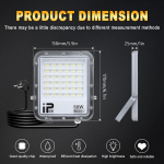 Rigidon 2 x 50 W Led v&auml;lisvalgusti pistikuga, 5000 Lm v&auml;lisvalgusti, 6000 K k&uuml;lmvalge Ip66 veekindel Led prožektor aeda, sisehoovi, garaaži, terrassile, &otilde;ue (1 m toitejuhe)