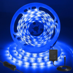Inextstation 12 V Led riba sinine, 5 m / 300 Led Smd 2835 l&otilde;igatav Led riba Ip65 veekindel isekleepuv Led riba isetegemise siseruumide k&ouml;&ouml;gi j&otilde;ulukaunistuseks koos toiteallikaga