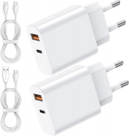 Usb c laadija 20 w ja c kuni l laadimiskaabel kiirlaadimiskaabel 2 pordiga pistikupesa adapter usb-c ja usb-a kiirlaadijaga iphone 16 15 14 pro max 13 12 kiirlaadija jaoks