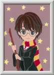 Ravensburger Creart 29296 Harry maalimine numbrite j&auml;rgi Harry Potter lastele alates 7. eluaastast, maalimis komplekt raami, pintsli ja akr&uuml;&uuml;lv&auml;rvidega, kingitus t&uuml;drukutele ja poistele