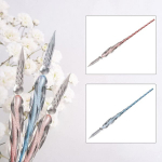 Klaasist sulega kalligraafiakomplekt, klaasist sulepead, kalligraafiasulepea, klaasist sulepeade komplekt, vikerkaare kristall kalligraafiasulepea, klaasist sulepea, sobib &otilde;nnitluskaartide kirjutamiseks, allkirjade jaoks, 2 tk pakis