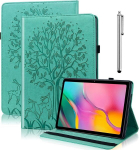 Bolelaw &uuml;mbris Samsung Galaxy Tab S6 Lite (2024/2022/2020) 10.4-tollisele tahvelarvutile, pliiatsi ja pliiatsi hoidjaga, kaardipesa, statiivi funktsiooniga, klapp-moekas kaitse&uuml;mbris Galaxy Tab S6 Lite tahvelarvutile, roheline