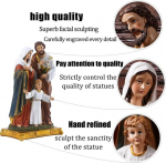 30 cm P&uuml;ha Perekonna kuju, katoliiklik P&uuml;ha Perekond Maarja, Joosep ja seisev Jeesuse kuju, religioosne kingitus, P&uuml;ha Perekond, sobib religioosseks kaunistuseks ja kodu t&auml;itmiseks