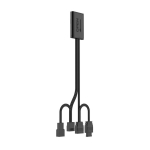 Tzmrit Interstellar-v2/v2rs 5v 3pin+4pin Pwm ventilaatori &uuml;hendusliin must