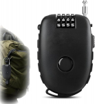 Trosslukk, 4-kohaline trosslukk, kombinatsioonlukk, sisset&otilde;mmatav 130 cm terastross, trosslukk, t&otilde;ukeratta lukk, lukk t&otilde;ukerattale, jalgrattalukk, v&auml;ike, pagasile, mootorratta kiivrile, kohvrile, jalgrattale