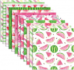 24 lehte arbuusimustriga scrapbook-paber, 12 kujundusega kahepoolne arbuusi dekoratiivne paber scrapbook k&auml;sit&ouml;&ouml;paber, 12 x 12 tolli kaardi valmistamise scrapbook diy taustapaber