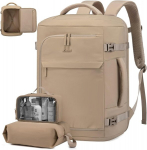 Lovevook naiste reisikott, k&auml;sipagasi seljakott, sobib lennukisse, suur 40 l reisikott, k&auml;sipagas &auml;rireisideks n&auml;dalavahetusel, koolikott, khaki