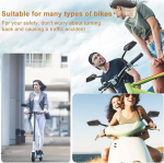 Jalgratta peegel e-jalgrattale tahavaatepeegel jalgratta peegel kokkupandav jalgratta peegel eriti suur peegelpind juhtraudadele 20&ndash;28 mm, maastikuratas, maanteeratas